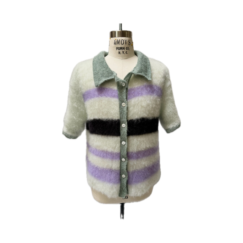 Short Sleeve Brushed Mohair Shirt