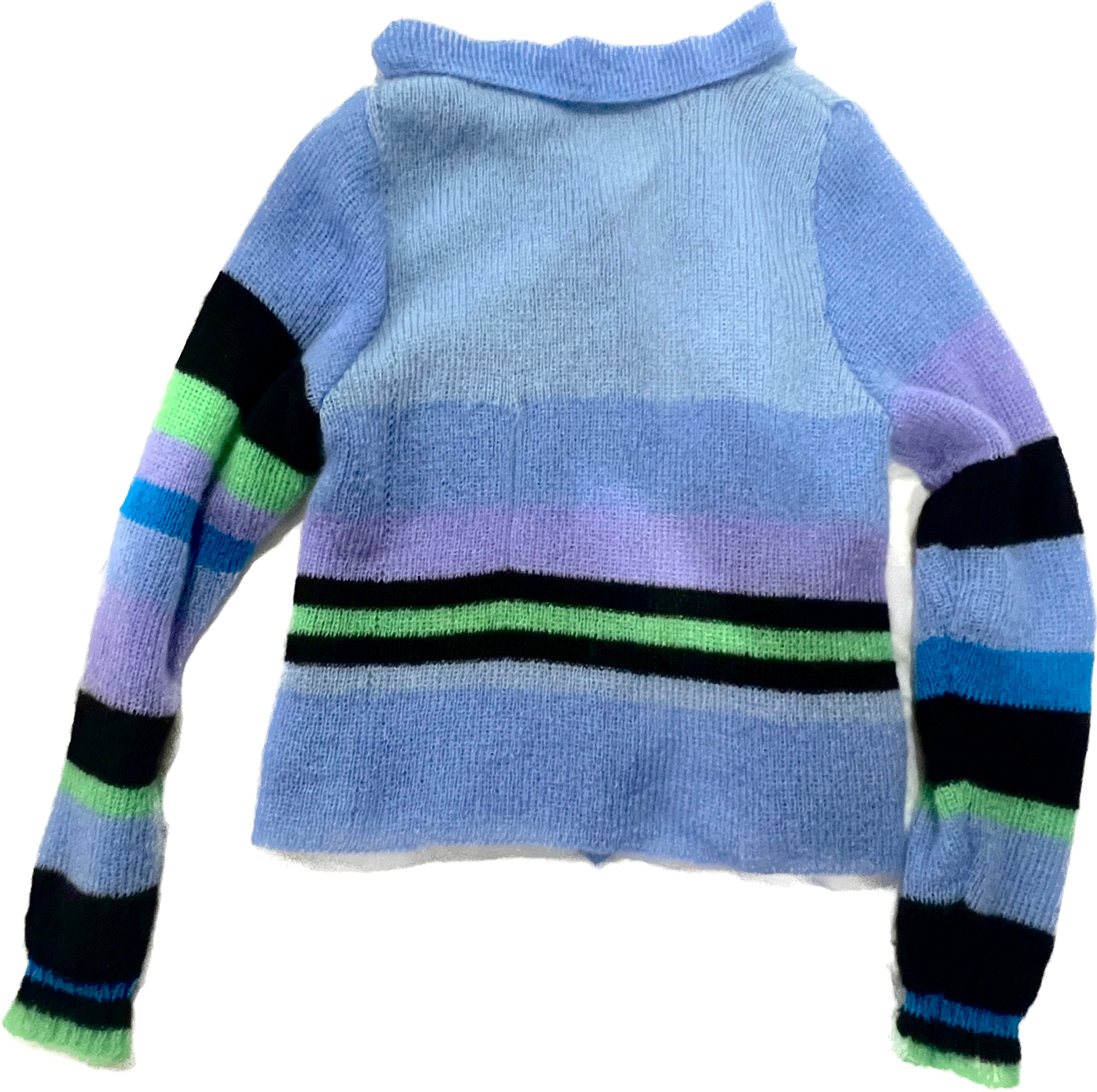 Striped Long Sleeve Buttoned Shirt w/ Dino Patch