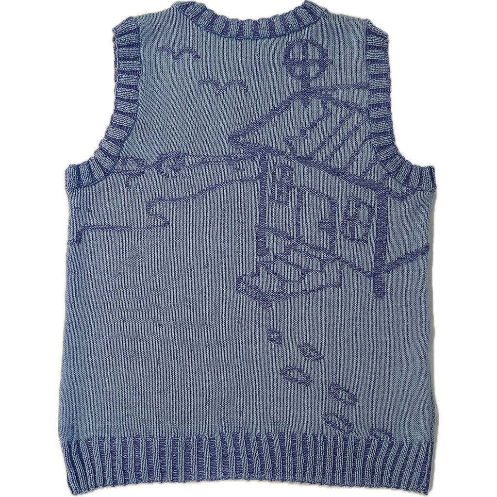 Reversible 3D Texture Nostalgic Vest