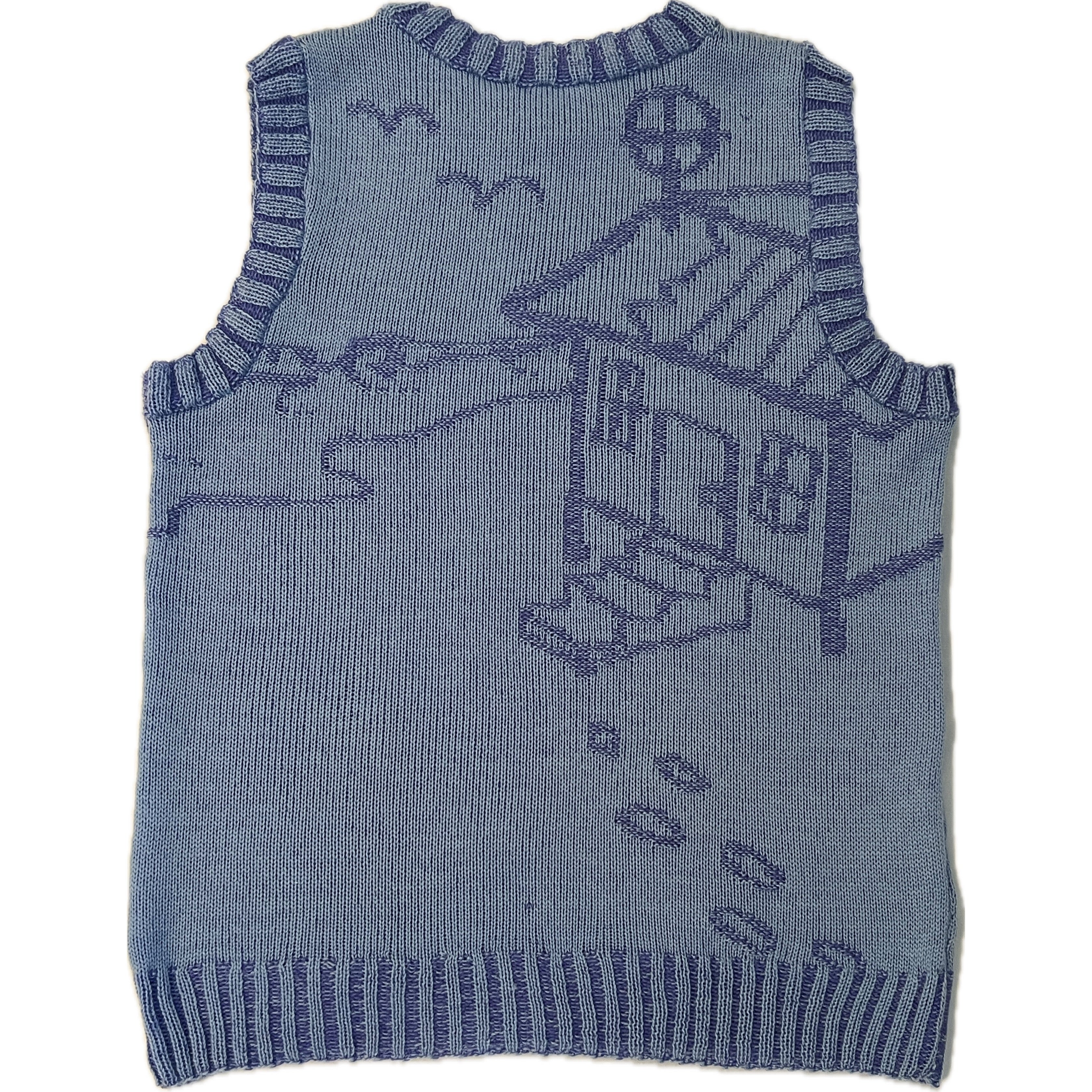 Reversible 3D Texture Nostalgic Vest